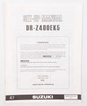 SUZUKI 2004 DR-Z400EK5 SET-UP MANUAL PAMPHLET BROCHURE ENGLISH 99505-01045-01E - MotoRaider