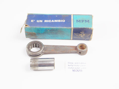 MPM CONNECTING ROD+PIN+BEARING OVERALL LENGTH 112mm VINTAGE MOTORCYCLE ITALY - MotoRaider