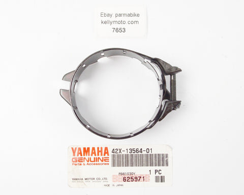 OEM 1983-99 YAMAHA XV92/1000/700/1100/750 CARBURETOR JOINT CLAMP 42X-13564-01 - MotoRaider