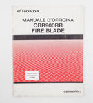 HONDA CBR900RR FIRE BLADE WORKSHOP MANUAL REPAIR MECHANICAL SERVICE BOOK ITALIAN - MotoRaider
