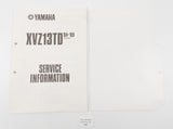 OEM 1984-1989 YAMAHA XVZ13TD SERVICE INFORMATION BOOKLET MANUAL 47G-SE3 - MotoRaider