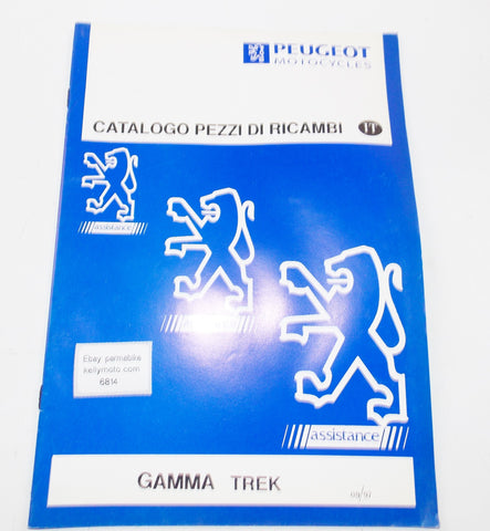 09/1997 PEUGEOT SCOOTER TREK PARTS CATALOG MANUAL BOOK ITALIAN - MotoRaider