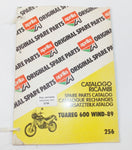 APRILIA 1989 TUAREG 600 WIND SPARE PARTS CATALOG ENGLISH/FRENCH/GERMAN/SPANISH - MotoRaider