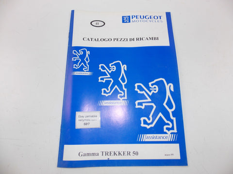 03/1999 PEUGEOT SCOOTER TREKKER 50 PARTS CATALOG MANUAL BOOK ITALIAN - MotoRaider