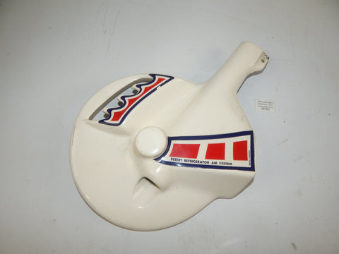 1980's MOTORCYCLE FRONT WHEEL LH ROTOR FIBERGLASS PROTECTOR COVER COSMOTO ITALY - MotoRaider