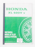 COPY HONDA XL 600V V WORKSHOP MANUAL REPAIR BOOK ENGLISH, SPANISH ITALIAN - MotoRaider