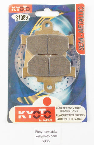 KYOTO BRAKE PADS FRONT WHEEL SEMI-METALIC SUZUKI TU250 1997-2001 S1089 - MotoRaider