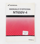 HONDA NT650V-4 WORKSHOP MANUAL REPAIR MECHANICAL SERVICE BOOK ITALIAN - MotoRaider