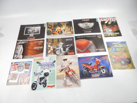 12 MALAGUTI DEALER BROCHURE 1990-2000's SCOOTER FANTOM CENTRO GRIZZLY ITALY - MotoRaider