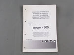 CAGIVA CANYON 600 WORKSHOP MANUAL BOOK FRENCH, ENGLISH, ITALIAN 800082598 - MotoRaider