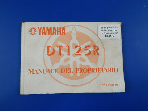 1989 YAMAHA DT125R USER OWNER MANUAL BOOK  3PY-F8199-WO VINTAGE - MotoRaider