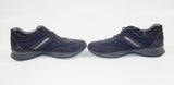 ORIGINAL TOD'S MEN SHOES SPORT SNEAKERS BLUE LEATHER FABRIC EURO SIZE 8 (US 10)