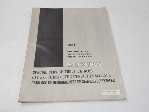 NEW SUZUKI 1981 SPECIAL SERVICE TOOLS CATALOGUE BOOK  99530-01810-012 - MotoRaider