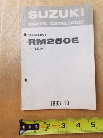 USED SUZUKI 1983-10  PARTS CATALOGUE BOOK RM350E 9900B-28008 - MotoRaider