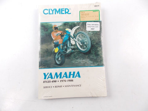 NOS 1978-1986 CLYMER YAMAHA SERVICE -REPAIR MANUAL IT125 1T490  M414 - MotoRaider