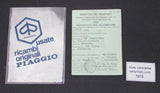 1990 PIAGGIO NSL1T SFERA 50cc SCOOTER MOTORCYCLE CERTIFICATE OF ORIGIN ITALY
