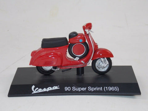 1965 VESPA 90 SUPER SPORT SS RED PIAGGIO VINTAGE SCOOTER L=4" 100mm SCALE 1:18 - MotoRaider