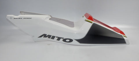 1990's CAGIVA MITO 125 7 SPEED REAR FENDER SEAT COWLING FAIRING WHITE VINTAGE IT