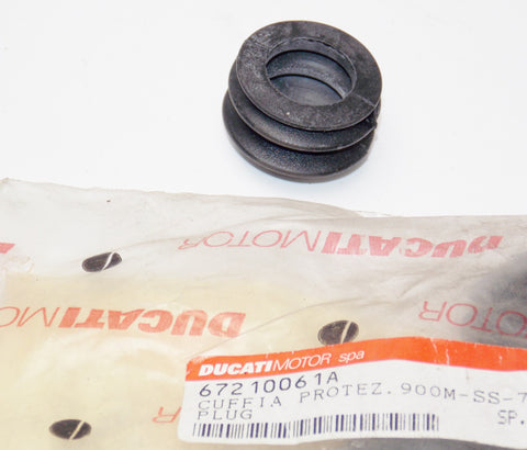 NOS OEM DUCATI 2000 996B 2001 996RS RUBBER CLUTCH ROD PROTECTOR 67210061A - MotoRaider