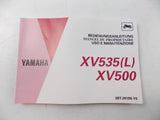 NEW YAMAHA 1992 OWNER'S MANUAL  XV535 XV500 GERMAN FRENCH ITALIAN  3BT-28199-Y0