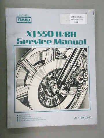 YAMAHA MANUAL #LIT-11616-XJ-50  XJ550H/RH  1981-1983 - MotoRaider