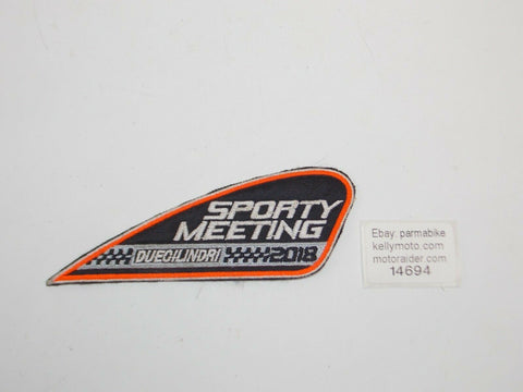 JACKET PATCH SPORTY TWINS MEETING 2018 ITALY HARLEY 5"x2" SPORSTER SOFT TAIL XR - MotoRaider