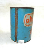 1960's OLIOFIAT MOTOR OIL CAN CONTAINER 1 GAL TIN 9.75x7" ALFA LANCIA MASERATI - MotoRaider