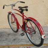 1940's Rollfast Men Bicycle Red Restored Wheels 26" Skip-Tooth Antique Americana - MotoRaider