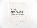 SUZUKI SUPPLEMENT SERVICE MANUAL BOOK CATALOG DR-Z400/E ENGLISH 99501-43100-01E - MotoRaider