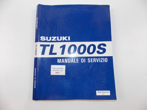 05/1997 MAINTENANCE MANUAL CATALOG BOOK SUZUKI TL 1000S ITALIAN 99500-39140-01B - MotoRaider