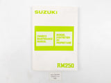 1987 SUZUKI OWNER MAINTENANCE MANUAL BOOK RM250 ENGLISH FRENCH 99011-26CS0-01B - MotoRaider