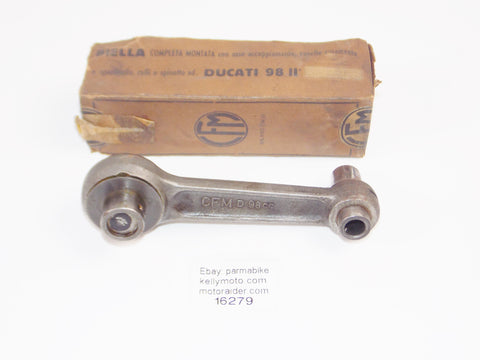 CFM CONNECTING ROD+PINS+BEARING 2nd DUCATI 98cc SPORT OVERALL LENGTH 137mm - MotoRaider