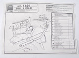 NOS GIVI LUGGAGE CARRIER MONORACK PLATE KIT BMW 1994-1995 R1100RS ART F 634