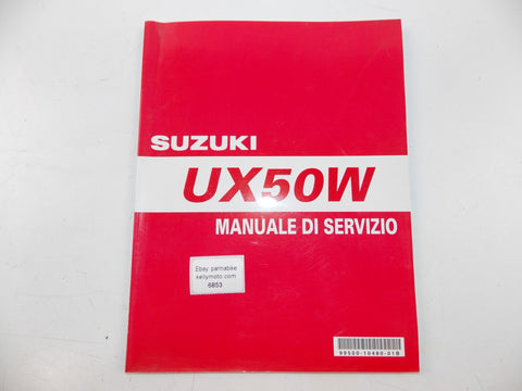 01/99 SERVICE MANUAL CATALOG REAPIR BOOK SUZUKI SCOOTER UX50W ITALIAN - MotoRaider