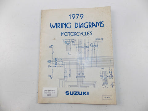 06/1979 WIRING DIAGRAMS CATALOG BOOK MANUAL SUZUKI MOTORCYCLES ENGLISH SR-0020 - MotoRaider