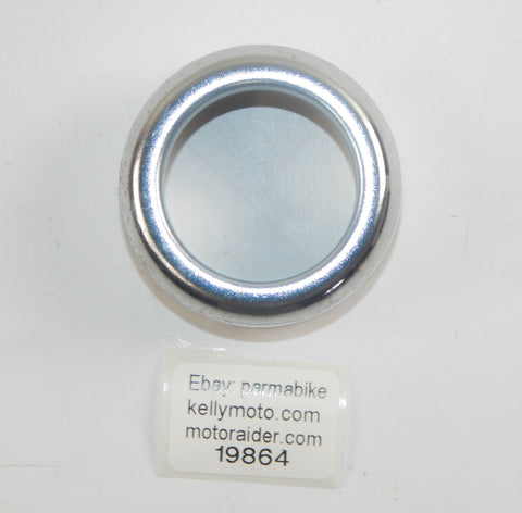 VINTAGE MOTORCYCLE REAR SHOCK CHROME COVER ID=59.80mm HOLE D=41.5mm OD=62mm BMW - MotoRaider