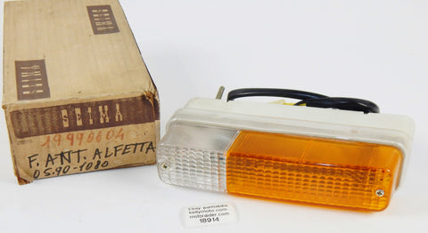 NOS 1970's ALFA ALFETTA GIULIA FRONT MARKER LIGHT TURN SIGNAL RH  / LH SEIMA - MotoRaider