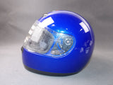 AGV CLEAR SHIELD VISOR METALIC BLUE MOTORCYCLE HELMET SIZE ML - MotoRaider
