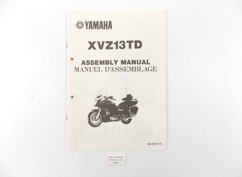 YAMAHA XVZ13TD ASSEMBLY MANUAL BOOK ENGLISH/ITALIAN 3JS-28107-70 - MotoRaider