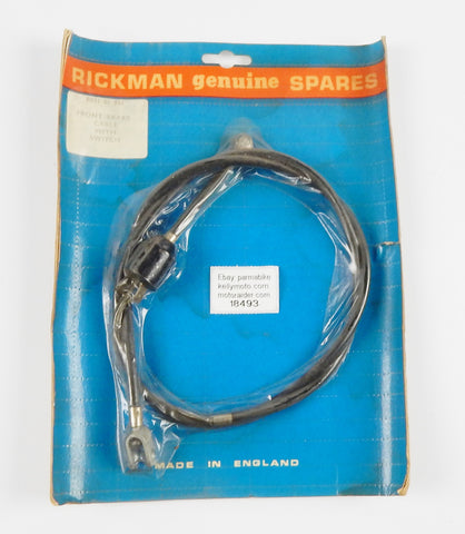 1974 ZUNDAPP RICKMAN 125 ENDURO FRONT BRAKE CABLE+STOP SWITCH R011-05-044 VINTAG - MotoRaider