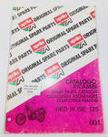 APRILIA RED ROSE 125 FRAME MOTOR CHASSIS SPARE PARTS CATALOG MANUAL BOOK 601 - MotoRaider
