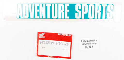 1991-02 HONDA XRV750 ADVENTURE SPORT EMBLEM STICKER LOGO TYPE 4 87165-MV1-300ZD - MotoRaider